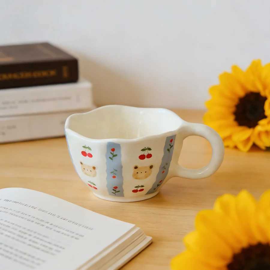 Ceramic cup Coffee cup Water cup Mug Tea cup Cup Couple For home Milk Pure white Bone china Jingdezhen ware Large capacity High- H260323