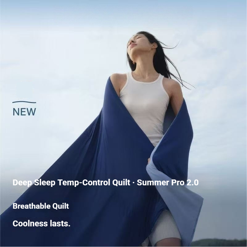 3.0 Pro Summer Cooling Quilt, Double-Layer Temperature-Regulating Quilt, Air-Conditioning Quilt Insert, Machine-Washable Lightweight Quilt