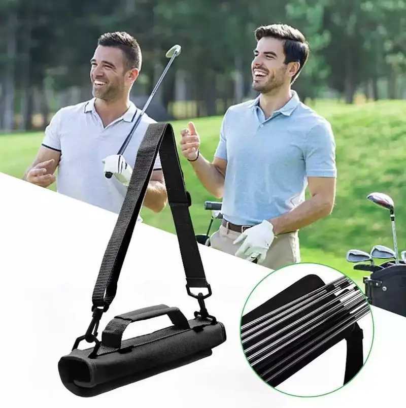 Golf Bag Portable Golf Club Bag Lightweight One Shoulder/Crossbody Club Bag Waterproof Golf Carry Bag Can Hold 3-5 Clubs D260323