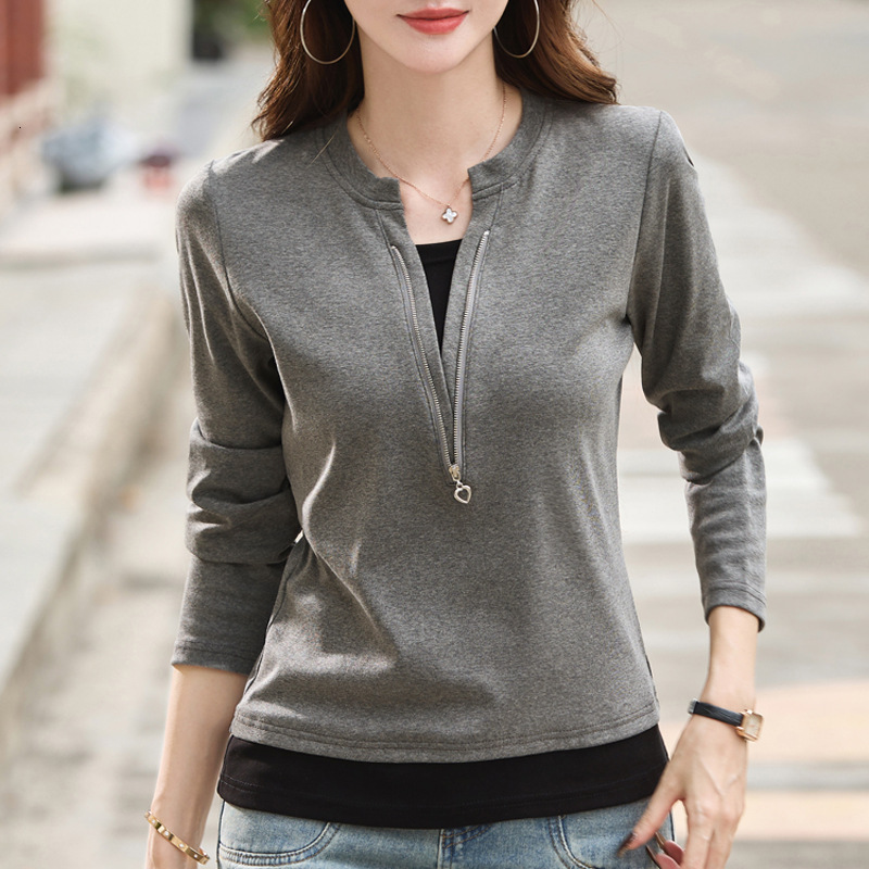 Fake Two-piece Polo Stylish Long-sleeve T-shirt For Designer Hoodie Women New Spring And Autumn Inner Designer T-shirt Layer Top Can Be Worn As Garment Available For