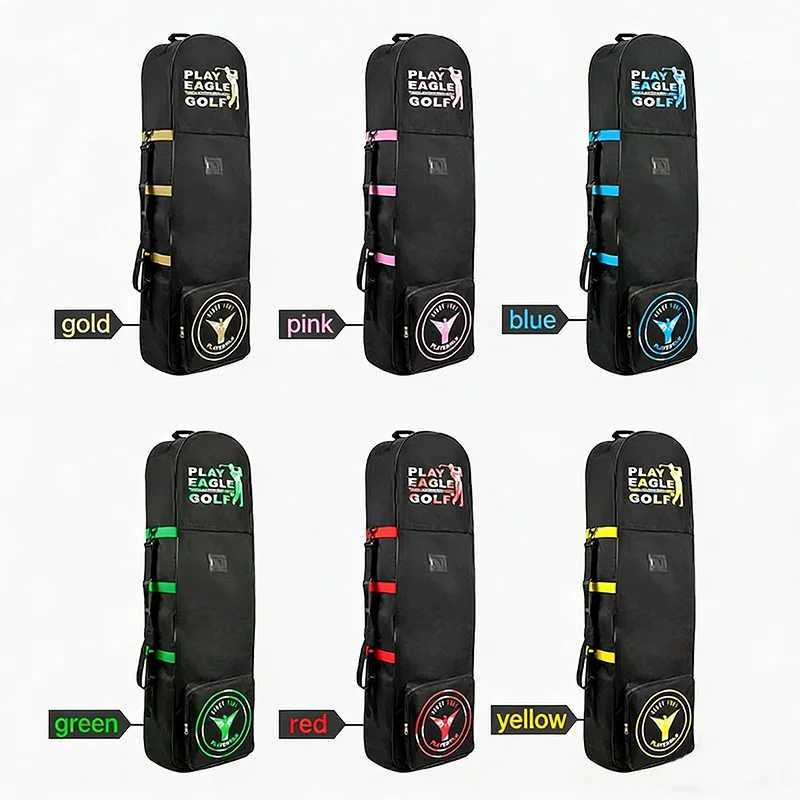 Golf Aviation Bag Golf Bag with Silent Wheels HKB02 Large Capacity Storage Foldable Airplane Travelling Golf Bag D260323