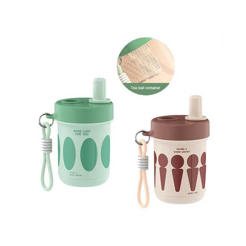 Stainless Steel Tea Cup with Infuser and lid 550ml Tea Office Mug Tumbler with Lids and Straws Portable Coffee Travel Mug Cups D260323