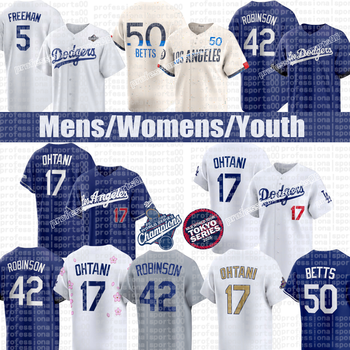 Shohei Ohtani LA Dodger jersey #5 Freddie Freeman #18 Yoshinobu Yamamoto #31 Tyler Glasnow #13 Max Muncy #7 Blake Snell #25 Tommy Edman Baseball Jerseys