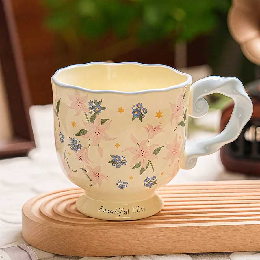Ceramic cup Coffee cup Water cup Mug Tea cup CupMacaron color Unglazed bisque Matte finish Color glaze Spoon Customizable o H260323
