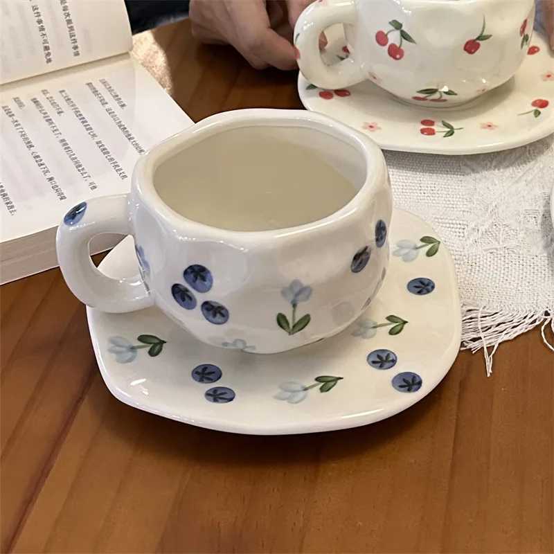 Little Fresh Hand drawn Ceramic Coffee Cup H260323