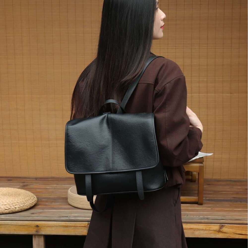 Genuine Leather Backpack Women Vintage Luxury Large Capacity Satchel Bag Casual Travel Shoulder Bag Fashion Hot Sale SENYY