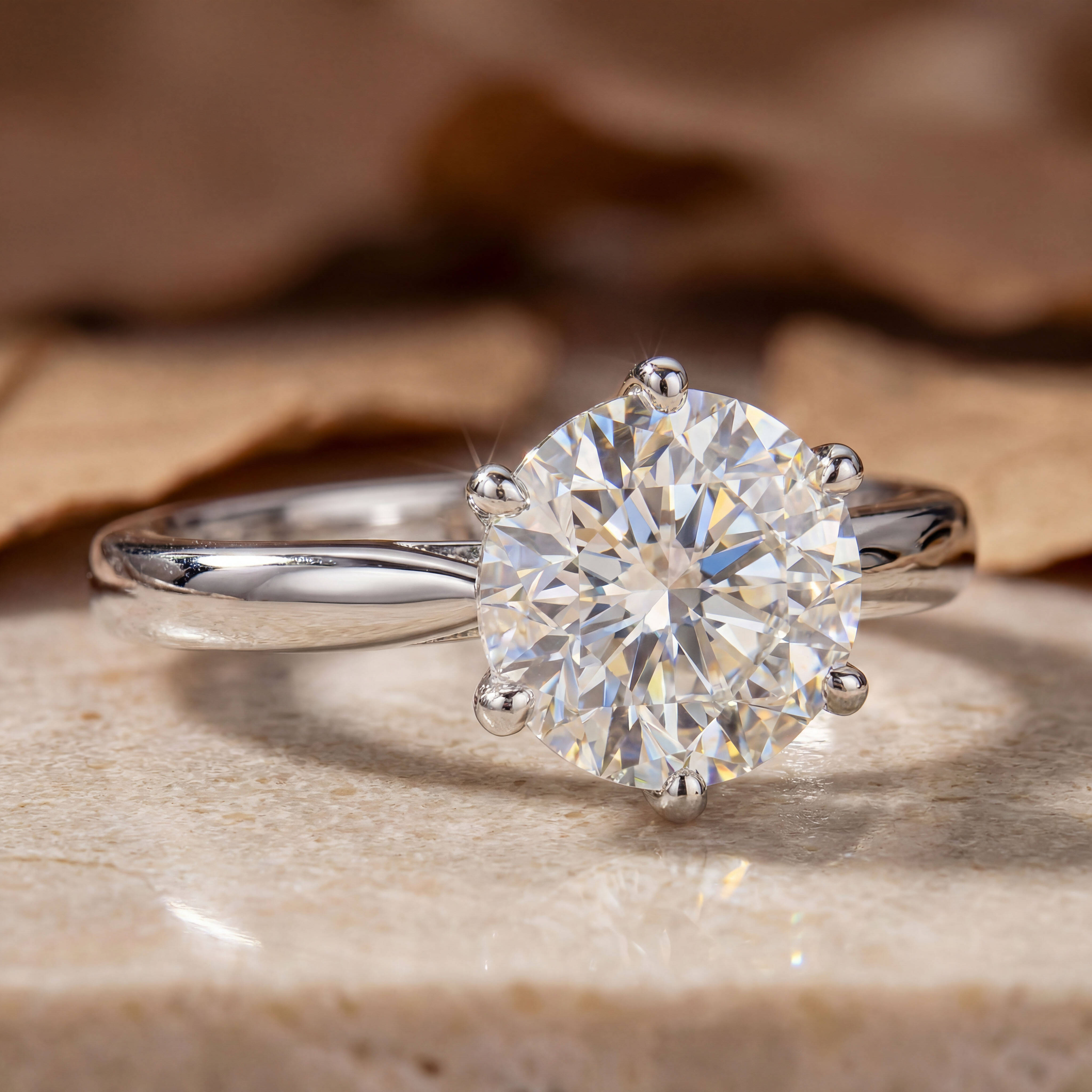 Custom Vvs CVD Lab Grown Diamond Engagement Ring IGI Certified Lab Created Diamond 925 Silver Solitaire Ring Women Fine Jewelry