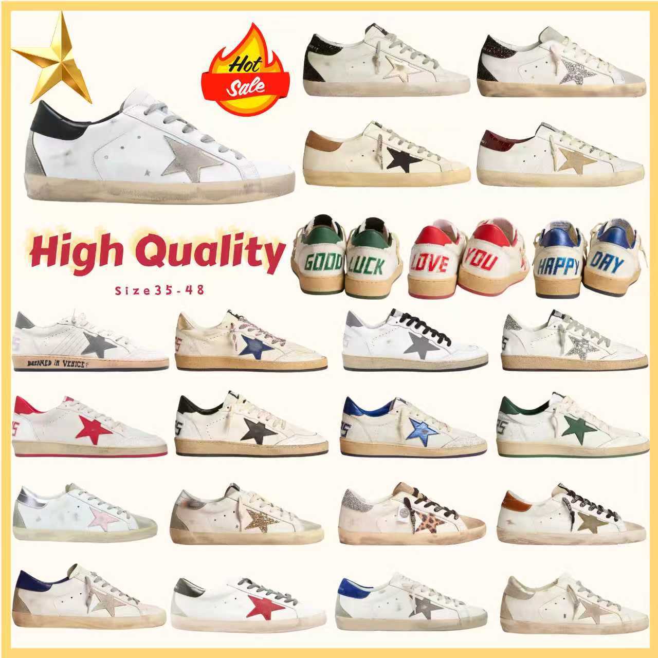 Golden Goods Designer Brand Men Women sneakers Ball Star Shoes Dirty Classic Casual superstar shoes old school Sneakers do-old Italy Trainers 35-44