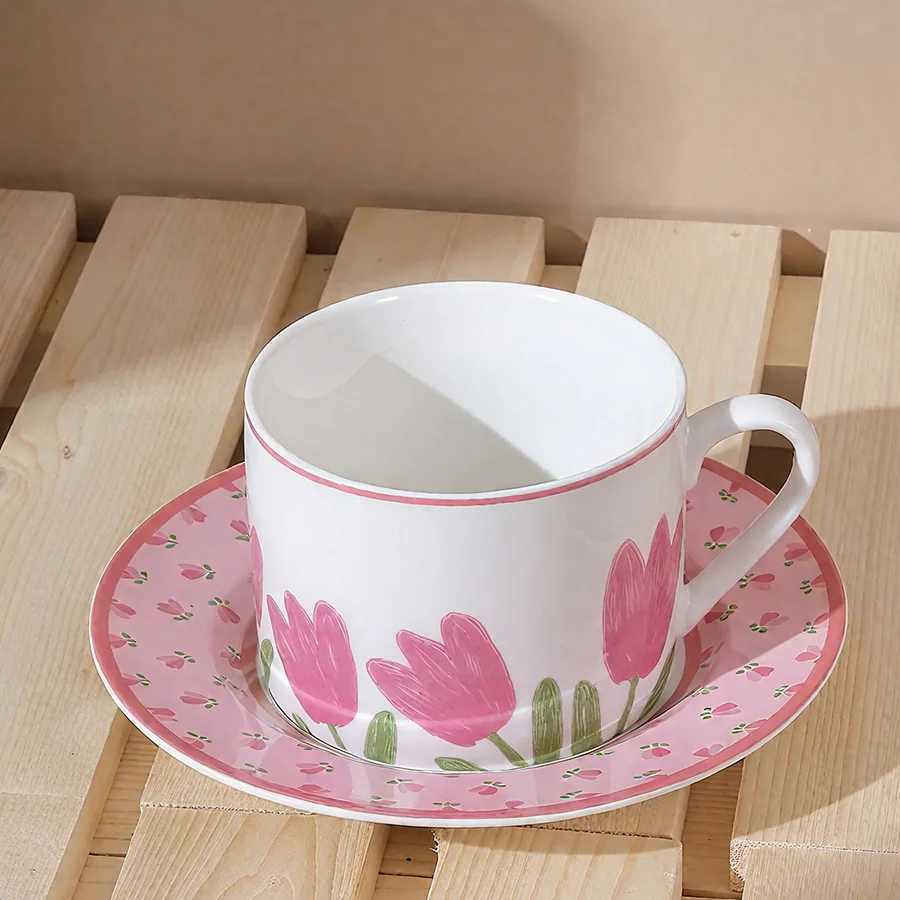 Ceramic cup Coffee cup Water cup Mug Tea cup CupNo lid For tea Meeting room Office Personal Dedicated Japanese style Ceramic Flo H260323