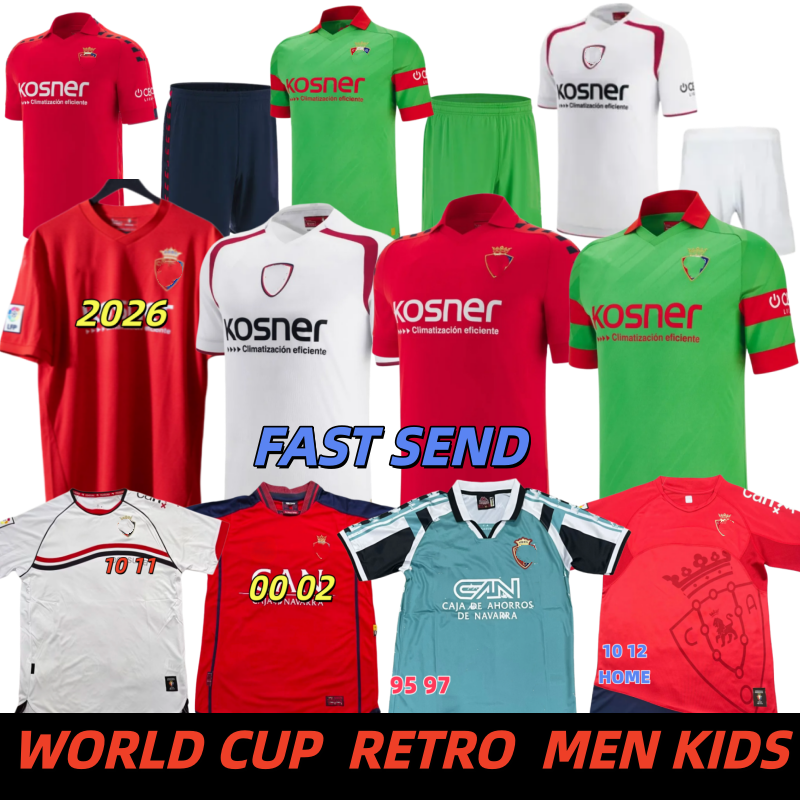 25 26 27 Osasuna soccer Jerseys men kids kit 2025 2026 Avila David Ruben Garcia Shirts Raul Bumimir Calleri Torro Football shirt