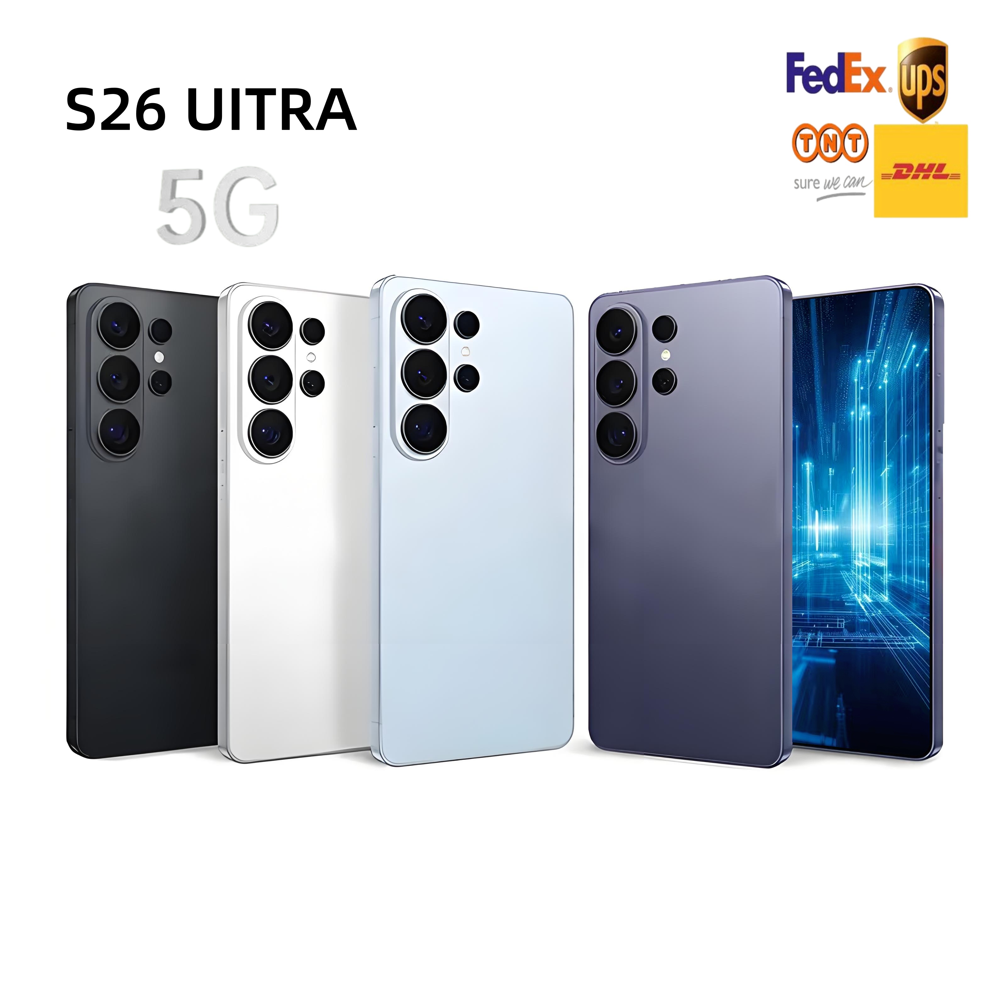 2025 new S26 Ultra 5G Cell phone 16GB+1TB smartphone touch screen high-definition camera fingerprint unlock phone