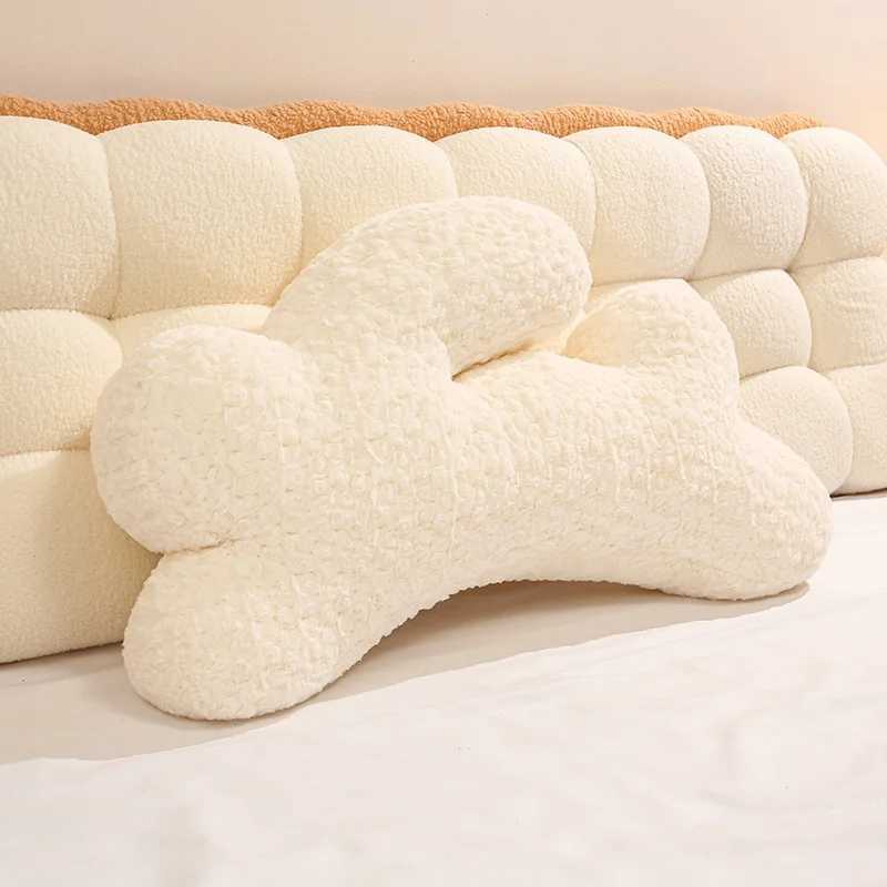 Easter Bunny Shaped Throw Pillow Soft Stuffed Plush Toys Jumping Rabbit Plushies Animal Doll Happy Easter Day Party Decors H260323