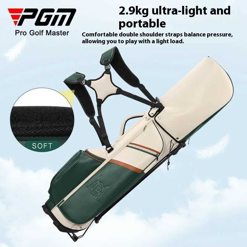 PGM QB175 Golf Bag Womens Stand Bag 7-Grid Plug Hole Shoulder Strap Golf Waterproof Microfiber Club Bag D260323
