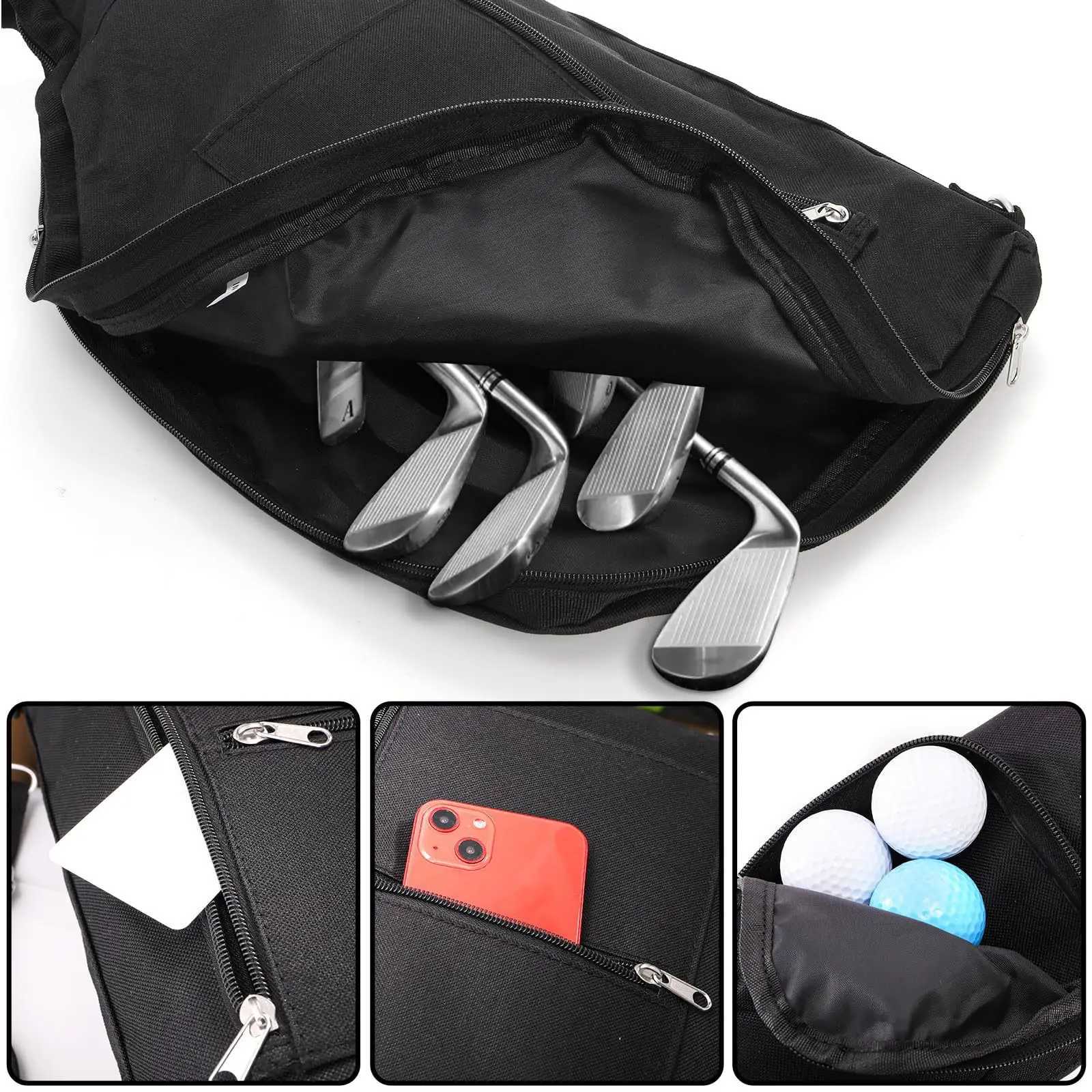 Golf Bag Oxford Cloth Golf Club Bag Super-capacity Foldable Storage Bag Outdoor Sport Bags For Golf Can Hold Sets Clubs D260323