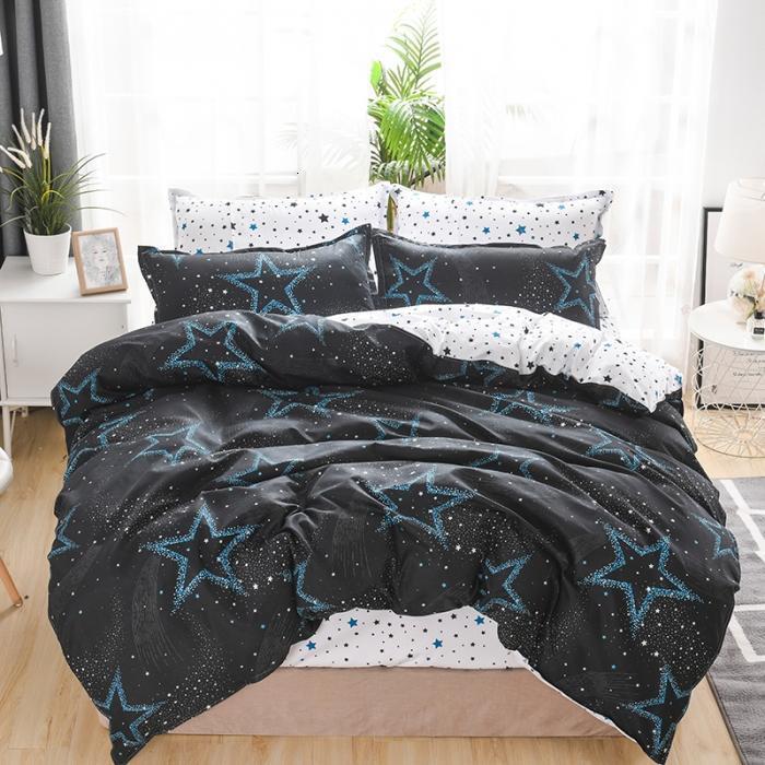 Minimalist 4-Piece Aloe Vera Cotton Duvet Cover Set, 3-Piece Sheet Set, Student Dorm Gift Set 2