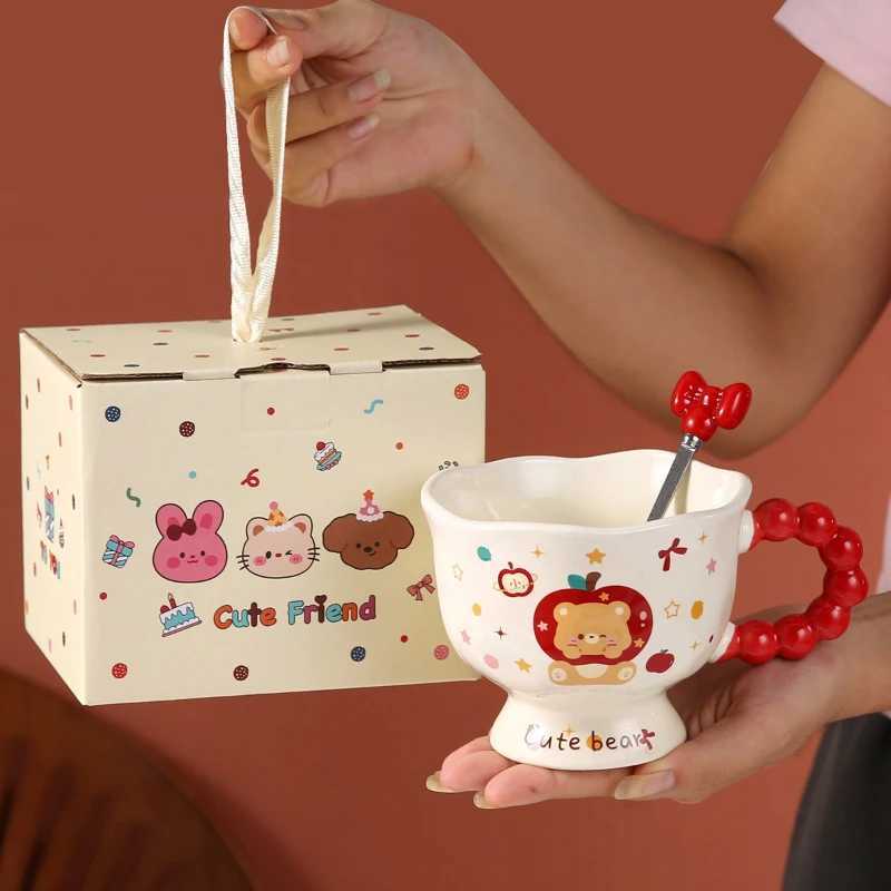 Ceramic Cups High Appearance Level Mugs Couple Water Cups Coffee Cups D260323