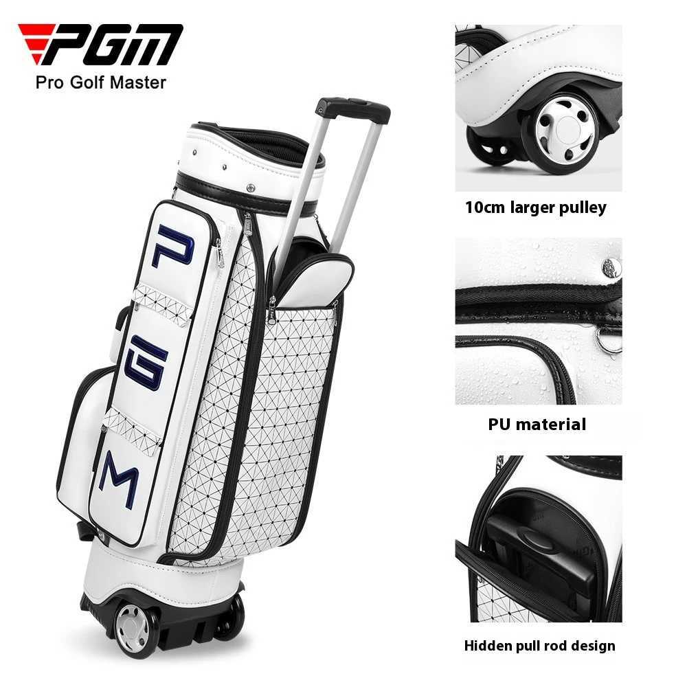 PGM QB036 Golf Bag Womens Tugboat Bag Standard Bag Ball Bag Club Bag PU Sports Bag D260323