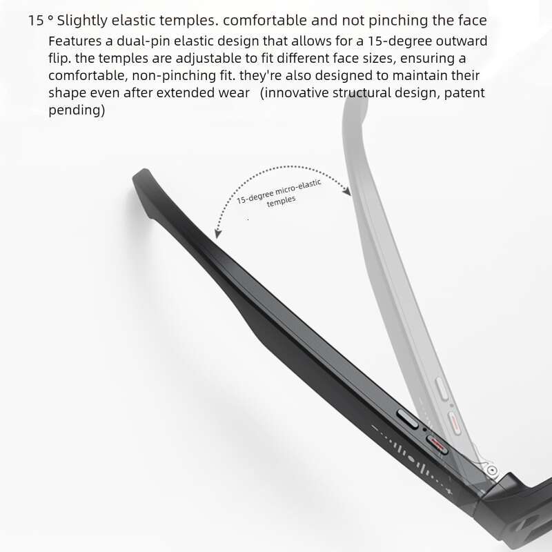 New Smart AI Glasses with Charging Case, Dual-Core Architecture, Patented Design, Comfortable Wear, HD Recording Camera Glasses CKS