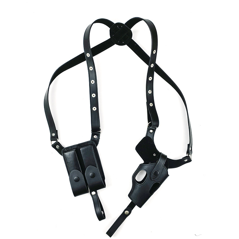 Tactical Concealed Gun Holster Leather Shoulder Underarm Pistol Handgun Carry Pouch for glock 92 Hunting Accessories - view 6
