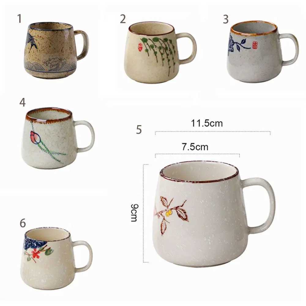 Glazed Retro Simple Nordic Ceramic Mug Creative Household Personalized Water Cup Coffee Cup H260323