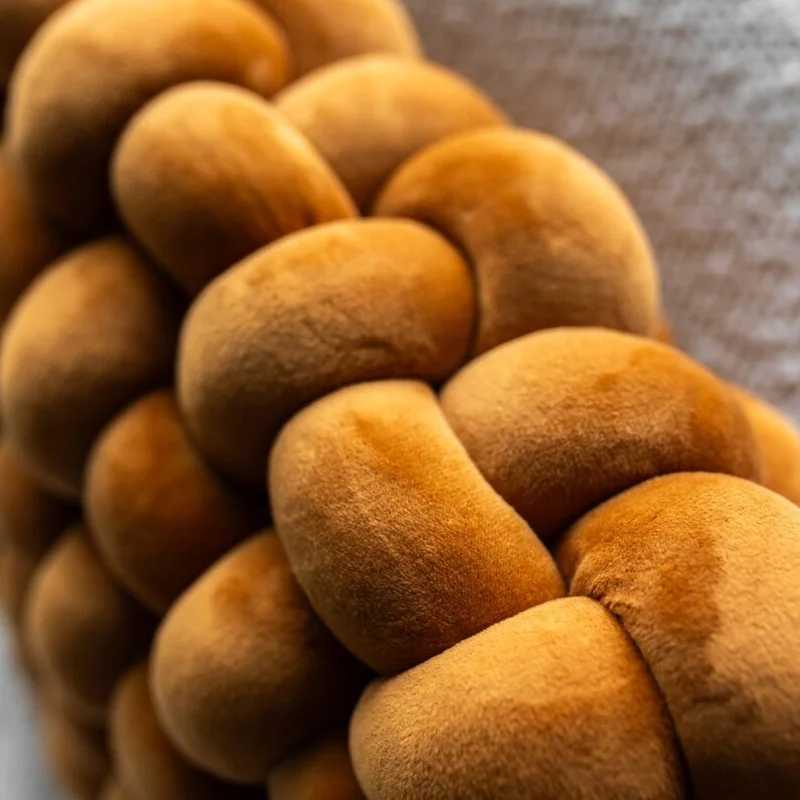 Decorative Throw Knot Pillow Large Square Gift Knotted Floor Cushion for Living Room Bedroom Sofa Couch Bed Home Decoration H260323