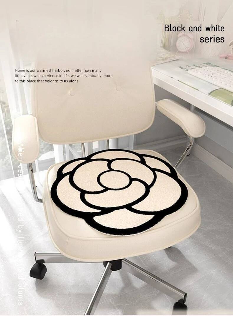 Luxury Affordable High End Seat Cushions Butt Cushions Winter Office Cushions For Swivel Chairs Floral Tatami & Mats