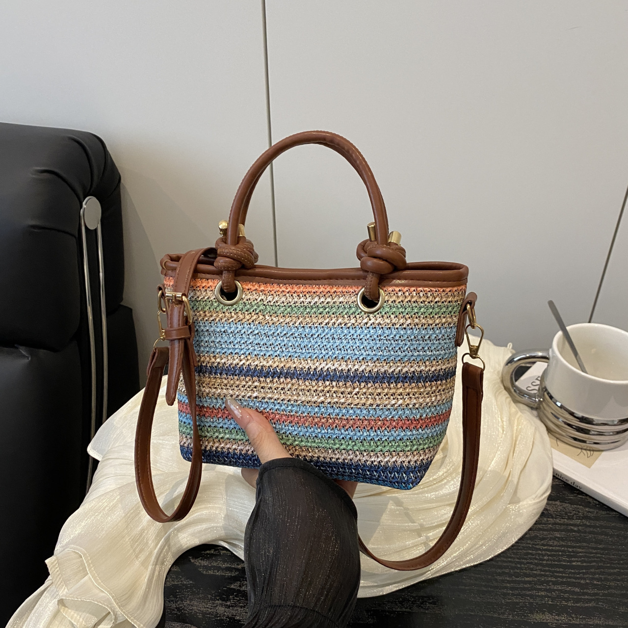 Summer Foreign Style Handbag Handbag Color Simple Underarm Bag Fashion Small Tote Cross-Body Bag 2026s hot