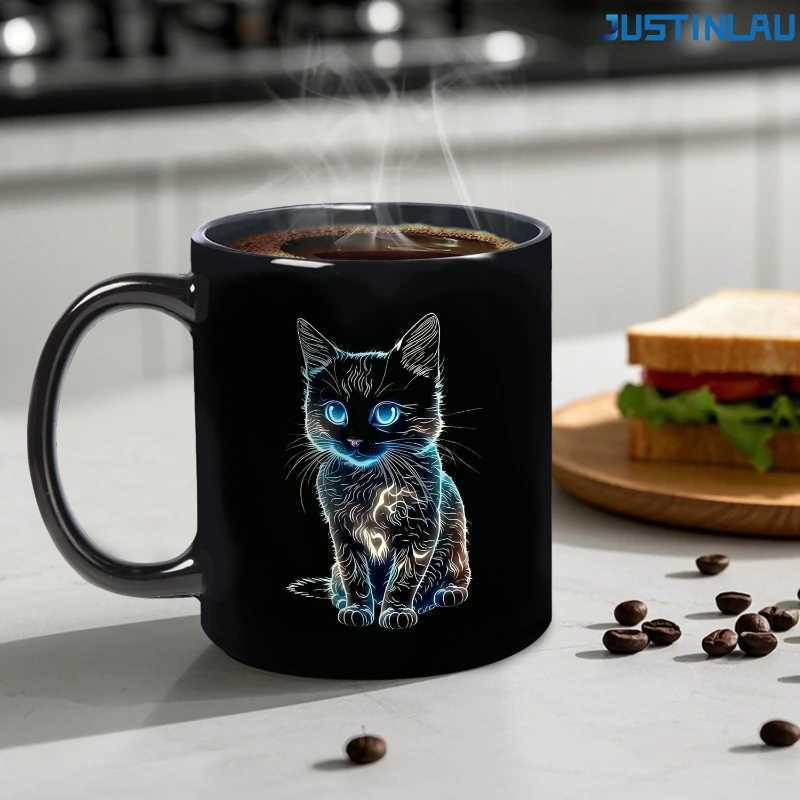 Cute Cat Mug Office Home Cup Coffee Cup Water Cup Ceramic Cup Coffee Glass Cup Set Self Stirring Mug Tea Cup Set Ceramic Mug D260323