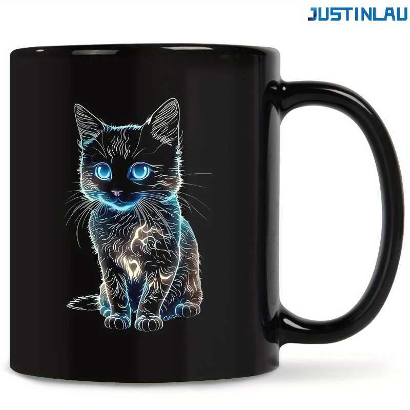 Cute Cat Mug Office Home Cup Coffee Cup Water Cup Ceramic Cup Coffee Glass Cup Set Self Stirring Mug Tea Cup Set Ceramic Mug D260323