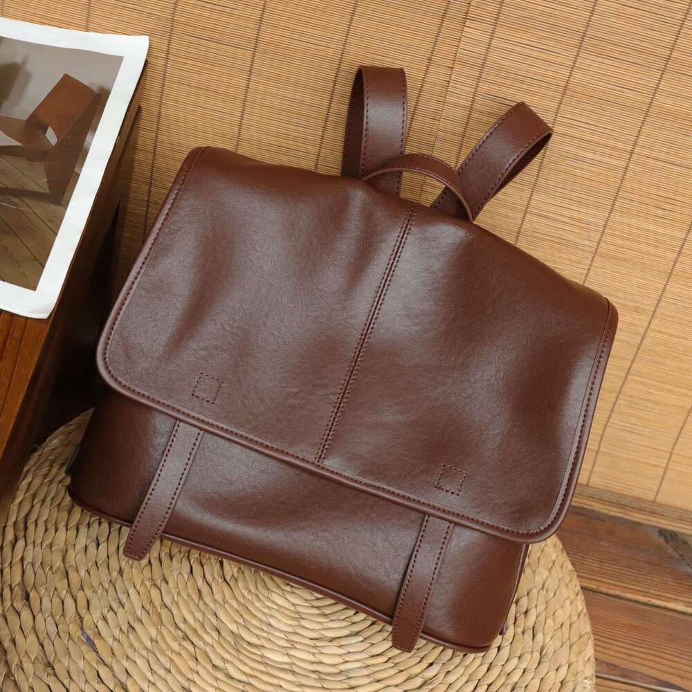 Genuine Leather Backpack Women Vintage Luxury Large Capacity Satchel Bag Casual Travel Shoulder Bag Fashion Hot Sale SENYY