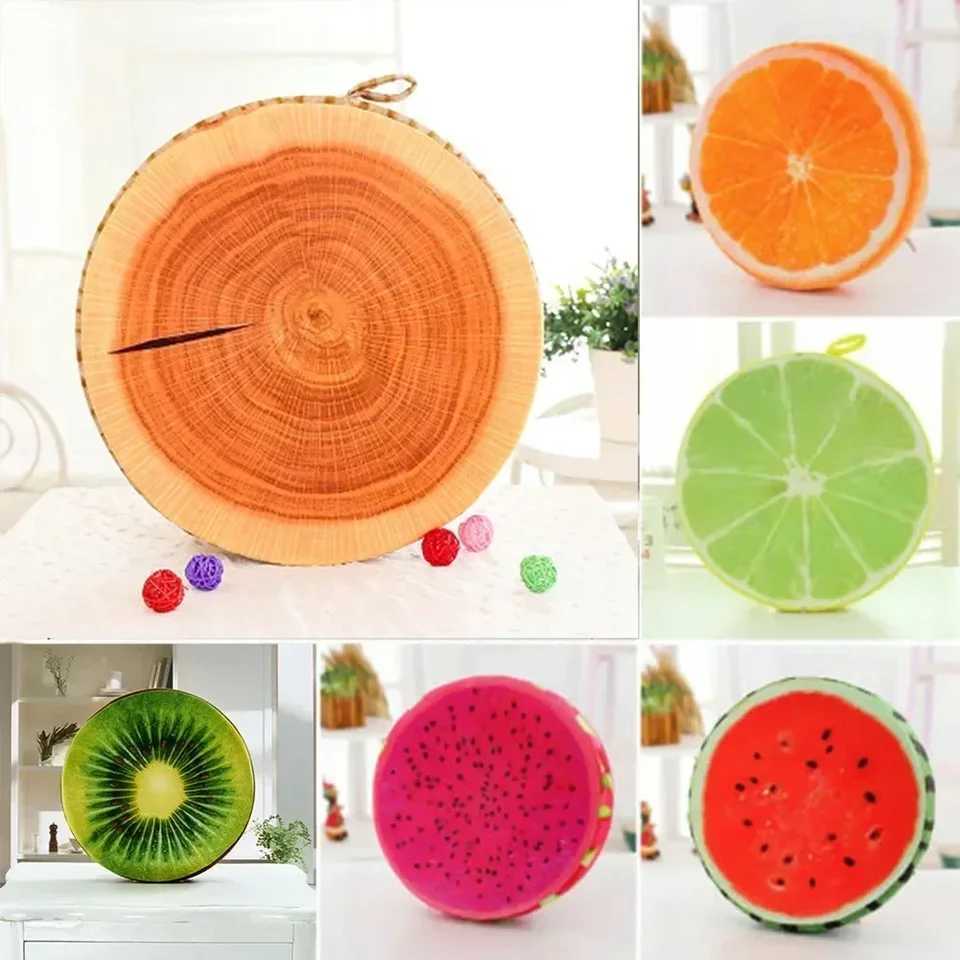 1pc Pillow Fruit Watermelon Cushion 33/40cm Chair Cover Sofa Pillow Fruit Shape Single Pattern For Living Room Home Decor H260323