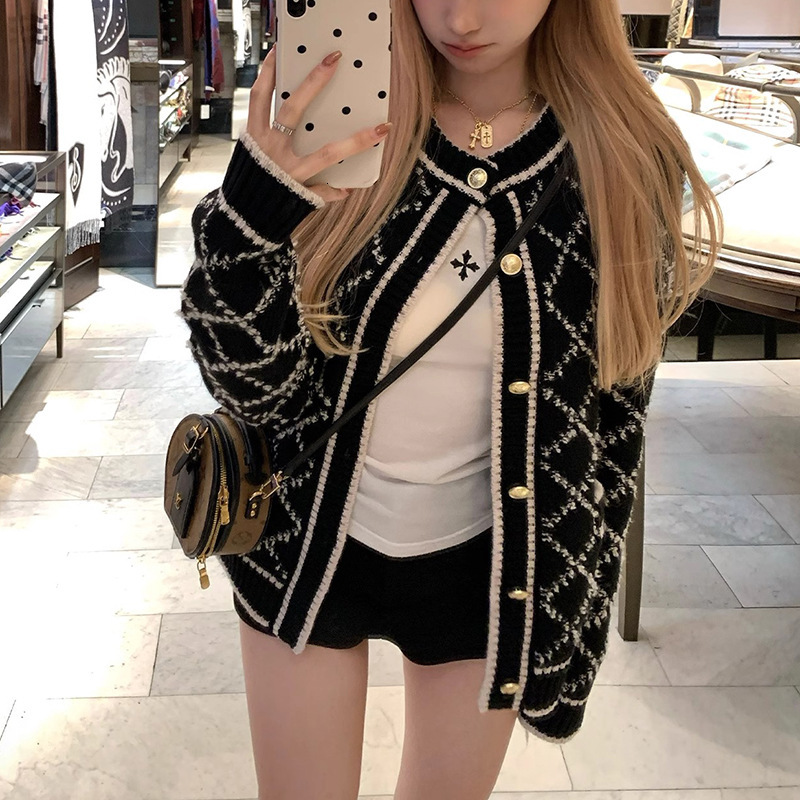 Designer Hoodie Berlin Holiday G-brand Elegant Polo Light Luxury Style Gold-button Designer T-shirt Knitted Cardigan High-end Women's Autumn Coat