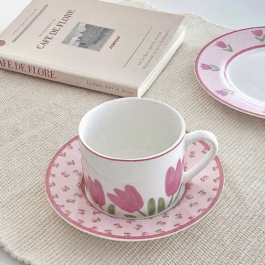 Ceramic cup Coffee cup Water cup Mug Tea cup CupNo lid For tea Meeting room Office Personal Dedicated Japanese style Ceramic Flo H260323