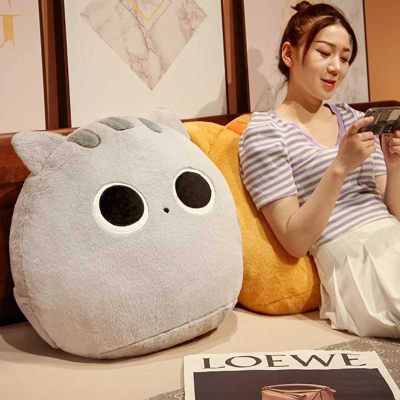 Adult Cute Cat Cushion Waist Support Pillow Sofa Office Chair Bedside Waist Protection Soft Breathable Pillow H260323