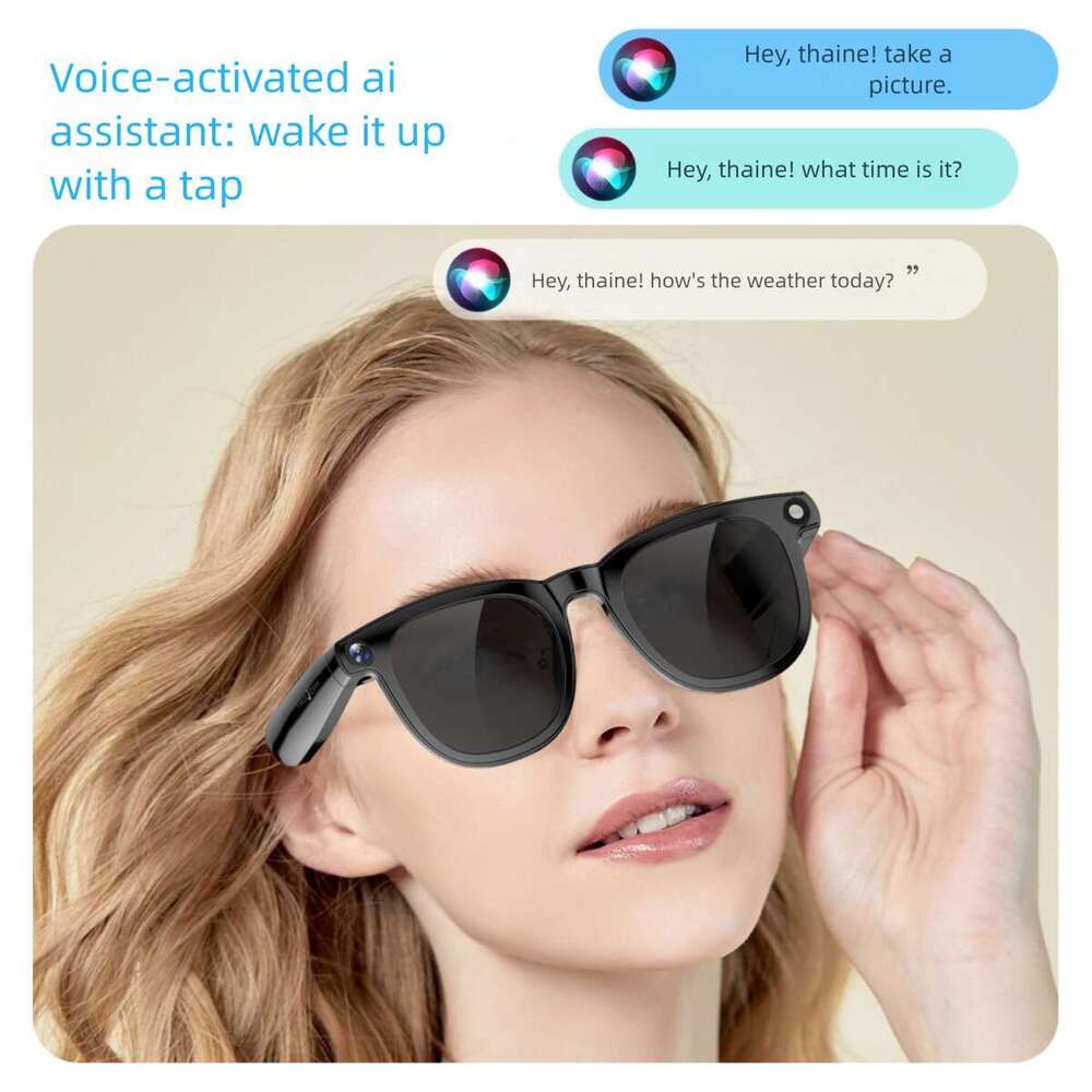 JS01PRO Smart AI Glasses 12MP HD Camera, AI Real-Time Translation, Bluetooth Hands-Free Call, POV Video Recording, Outdoor Wearable Device CKS