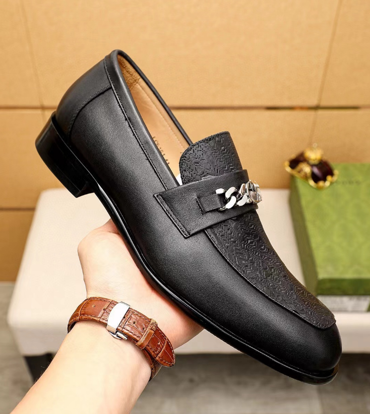 G1/8Model Luxury Brand High Quality Men Shoes Business Oxford Genuine Leather Men Designer Dress Shoes Plus Size 38-47 Men Brown Black Brogue Men Flats loafers shoes