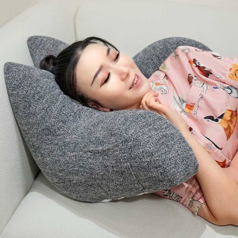 Cotton Cat Waist Rest Office Sedentary Chair Backrest Mattress Bedside Reading Soft Bag Backrest Camping Futon Flower Pillow H260323