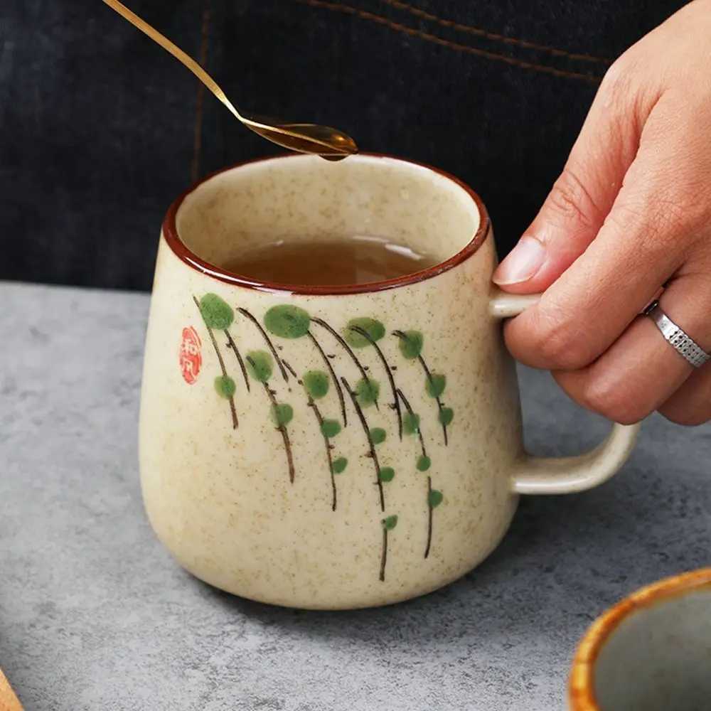 Glazed Retro Simple Nordic Ceramic Mug Creative Household Personalized Water Cup Coffee Cup H260323