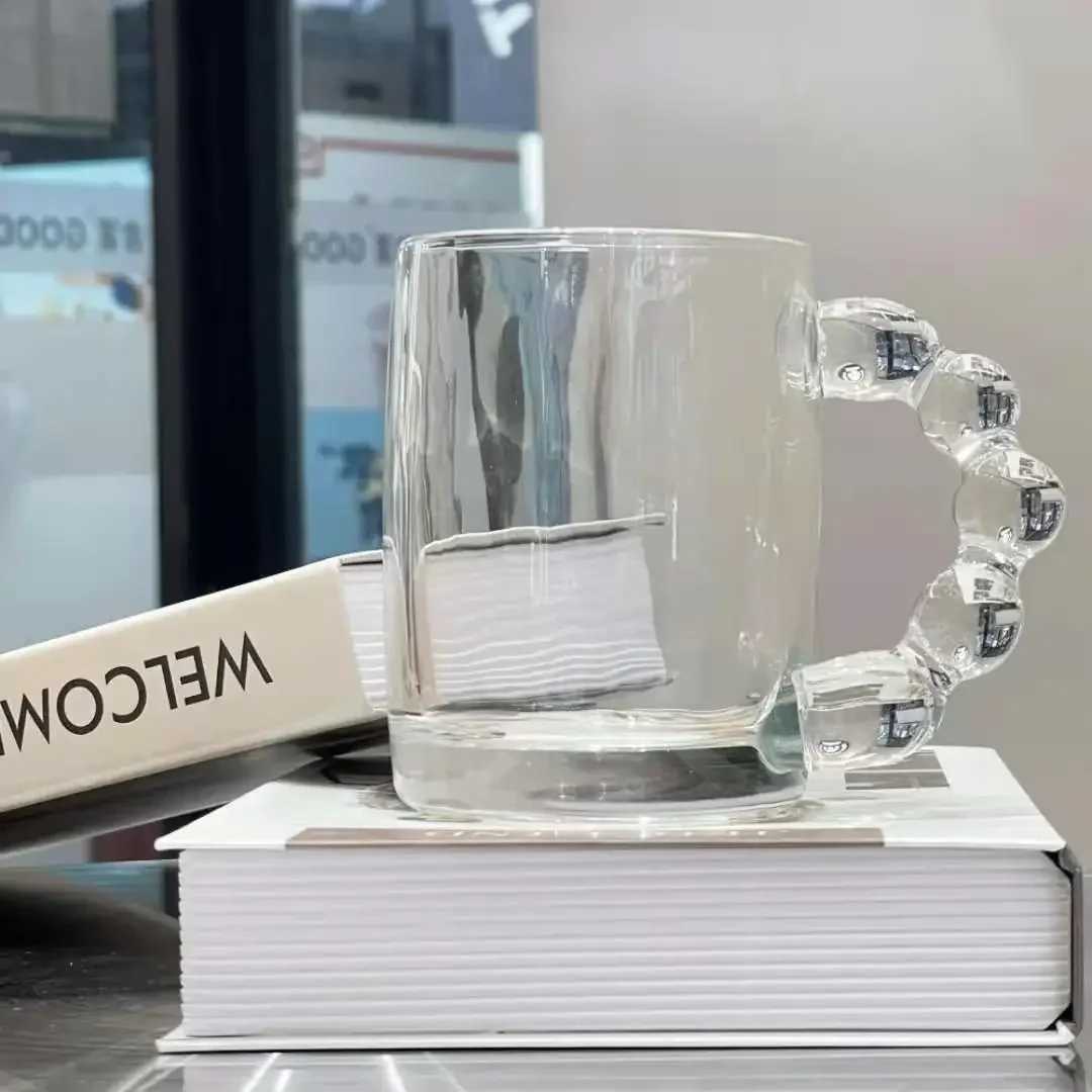 Europe Style Coffee Mugs Luxury handle Coffee Milk Afternoon Tea Cup Creative Bubble Glass Cups For Friend Gift H260323