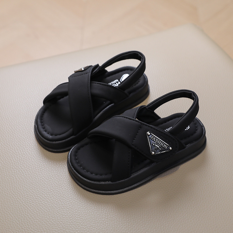 Kids Sandals Summer New Casual Children Sandals Girls Flat Shoes Fashion Casual Non Slip Toddler Student Beach Shoes Size US7C-US4Y 23-36 K02099