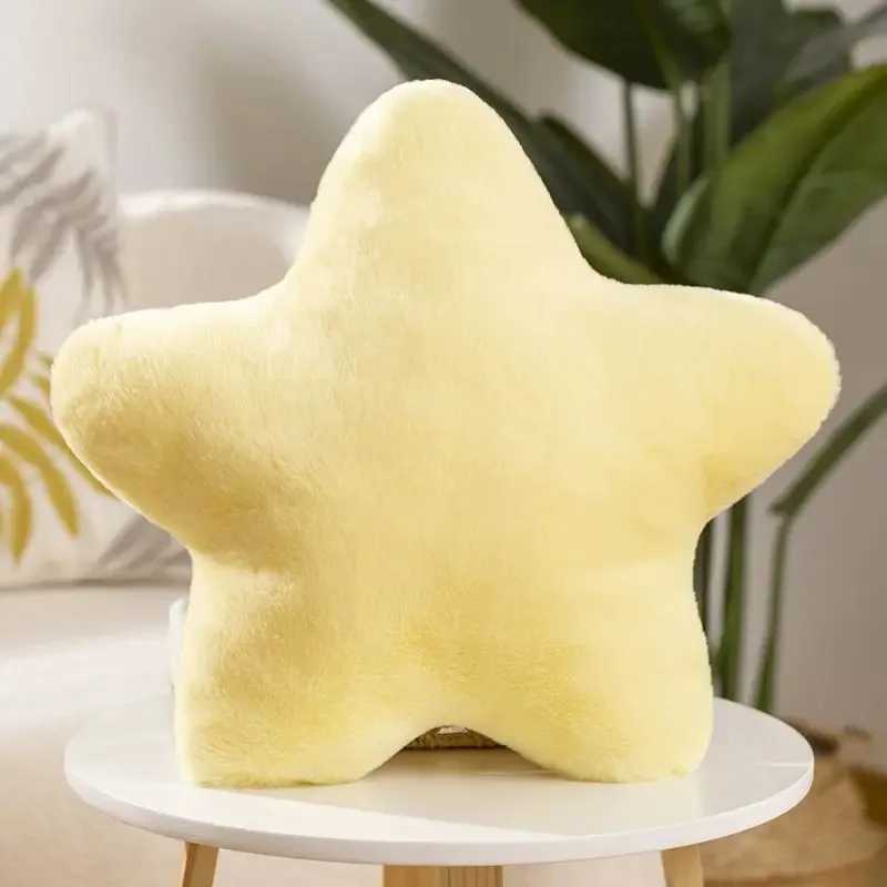 Cute Star Plush Pillow Soft Throw Cushion Home Decor for Kids Bedroom Nursery Living Room H260323