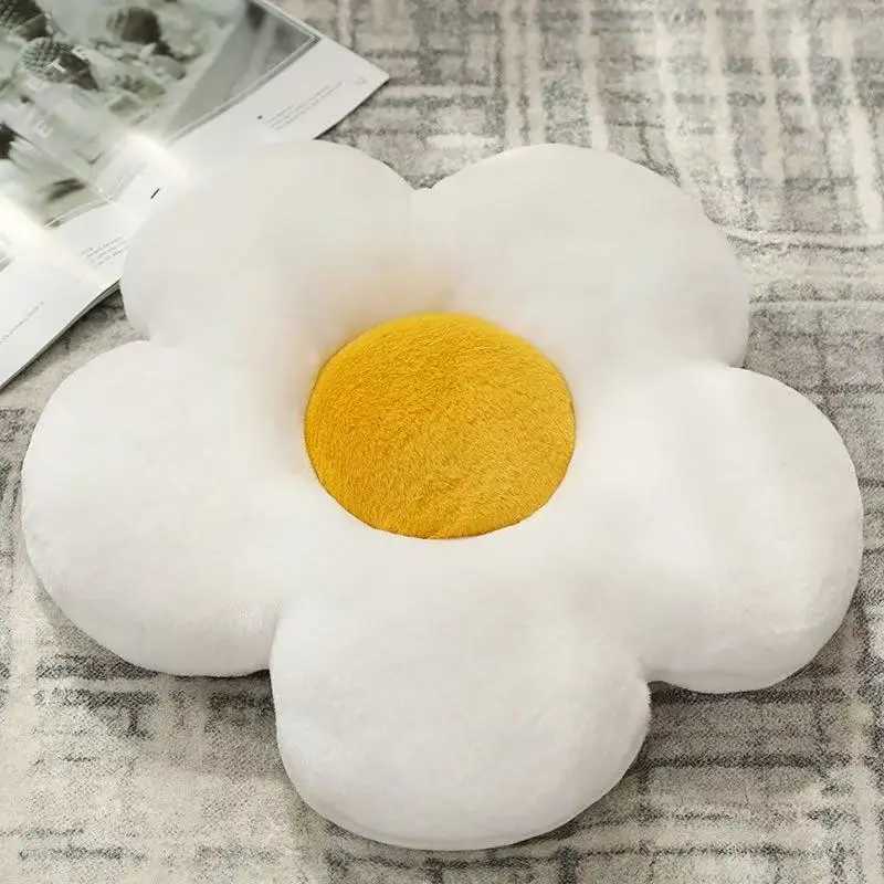 Flower Plush Throw Pillow Soft Plant Chair Cushion Living Bedroom Home Decorative Pillows Sofa Cushions Birthday Gifts H260323