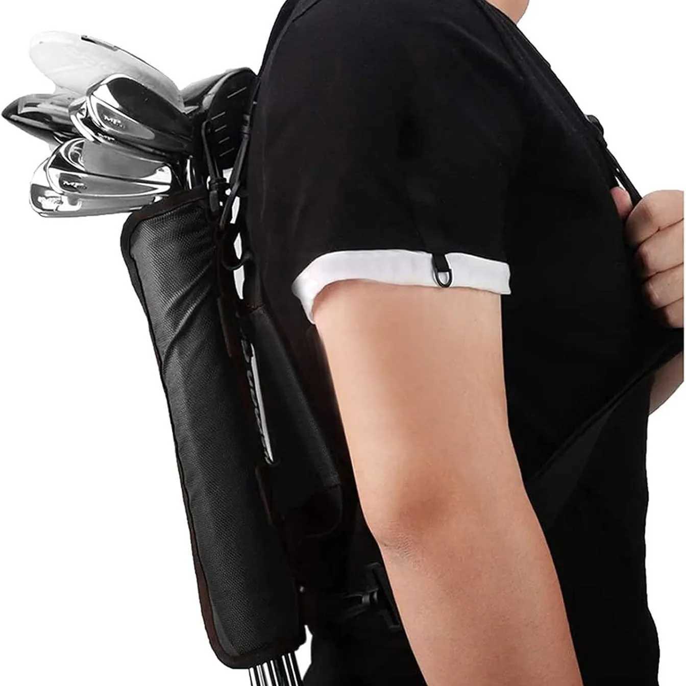 Golf Bag Portable Golf Club Bag Lightweight One Shoulder/Crossbody Club Bag Waterproof Golf Carry Bag Can Hold 3-5 Clubs D260323