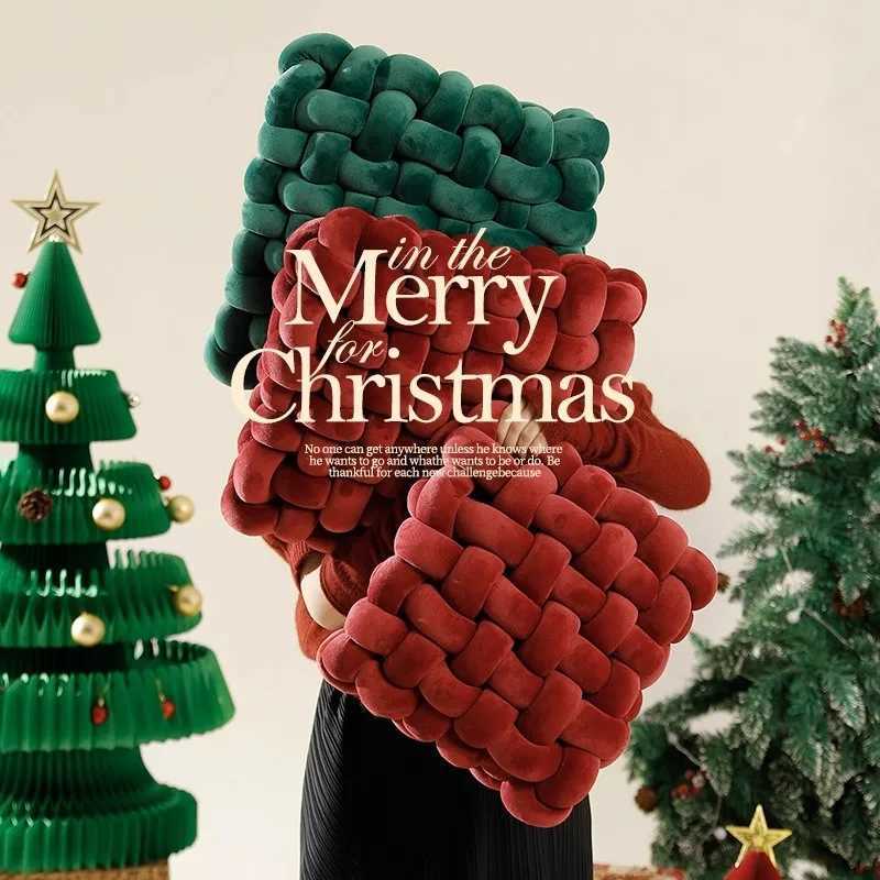 Knot Plush Cushion Nordic Aesthetic Decorative Throw Pillow Office Sleeping Floor Windowsill Back Cushion Decor New Year Gift H260323