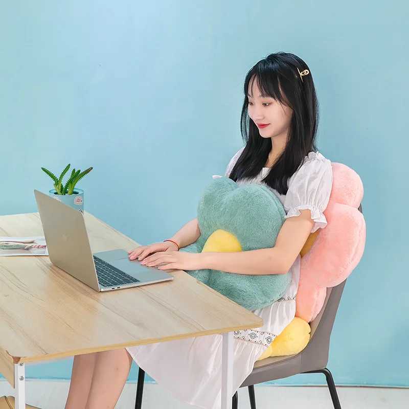 Cushion Flower Circular Shape Cloth With Soft Nap Office Classroom Chair Cushion Couch Pillow Bedroom Floor Winter Thick H260323