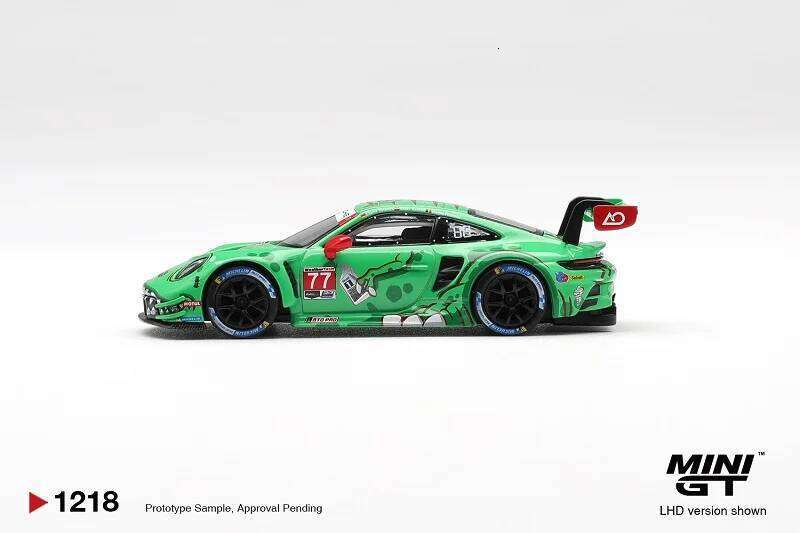 *PreSale* MINI GT 1:64 911 GT3R # 77 AO Racing 2025 IMSA Sebring 12Hr LHD Diecast Model Car 26H0323