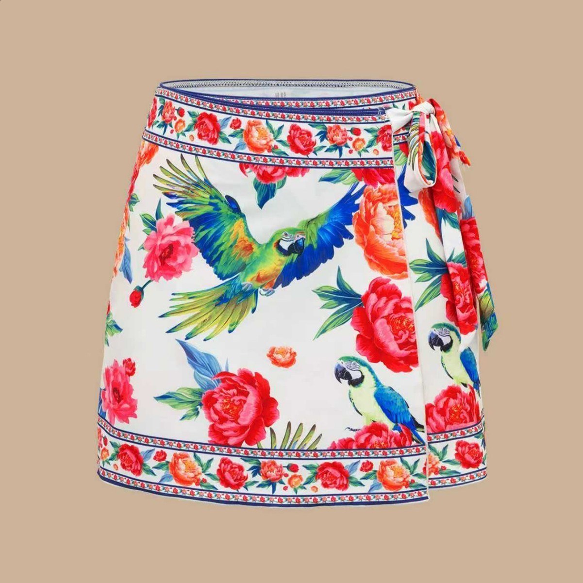 positioning printed one-piece swimsuit yarn skirt two-piece set swimsuit 250106