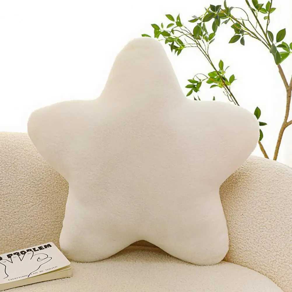 White Star Pillow Cute Star-shaped Pillow Soft Fluffy Star Pillow Pentagram Shape Cushion for Sofa Bed Couch Cute for Girlfriend H260323