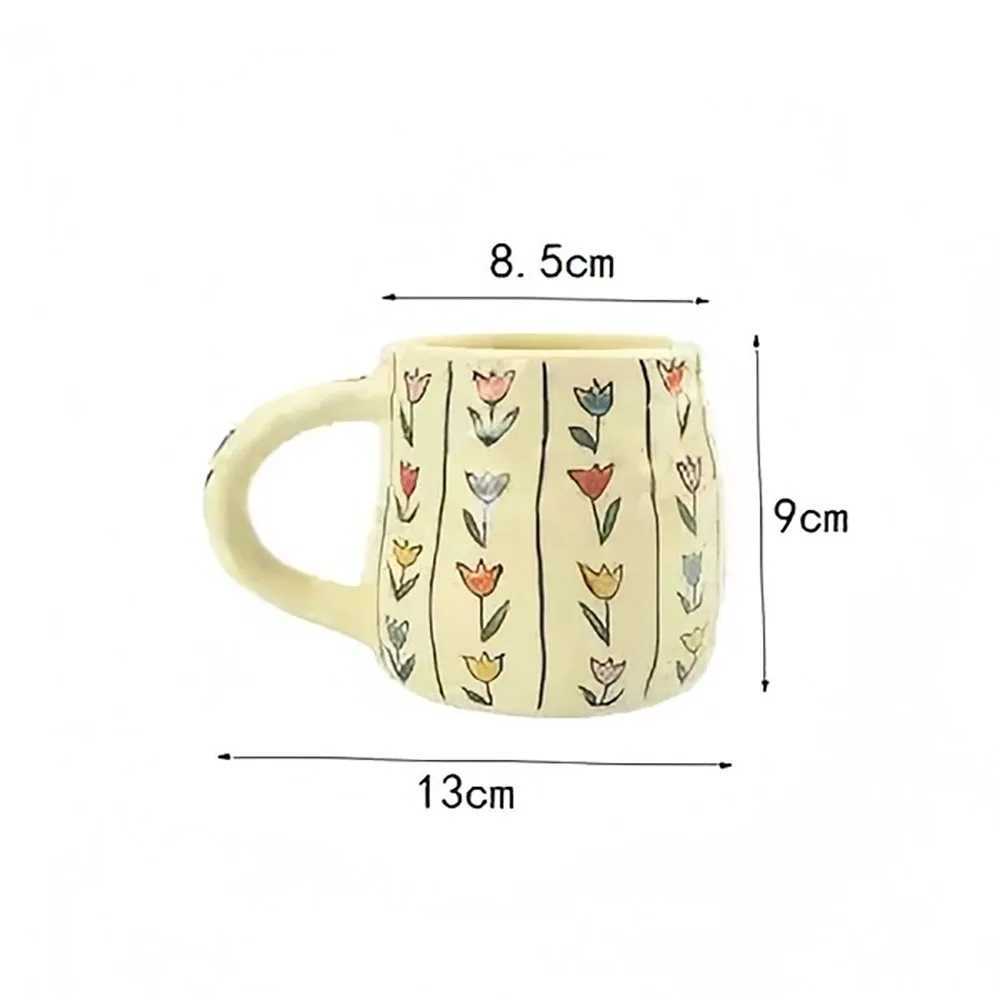 1PC 350ml Handmade Unique Design Ceramic Mug Coffee Mug for Tea Coffee Milk Juice in Kitchen Dining Room Living Room H260323