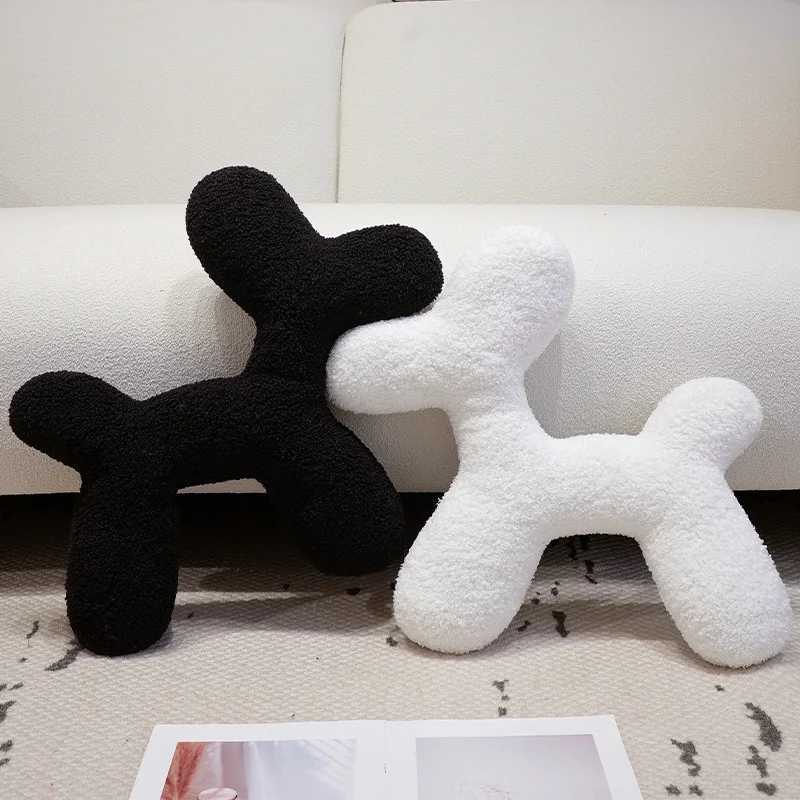 Cute Cartoon Dog Plush Toys Soft Stuffed Sleepping Companion Pillow Room Car Homedecor Dog Plush Pillow Chair Plush Cushion H260323